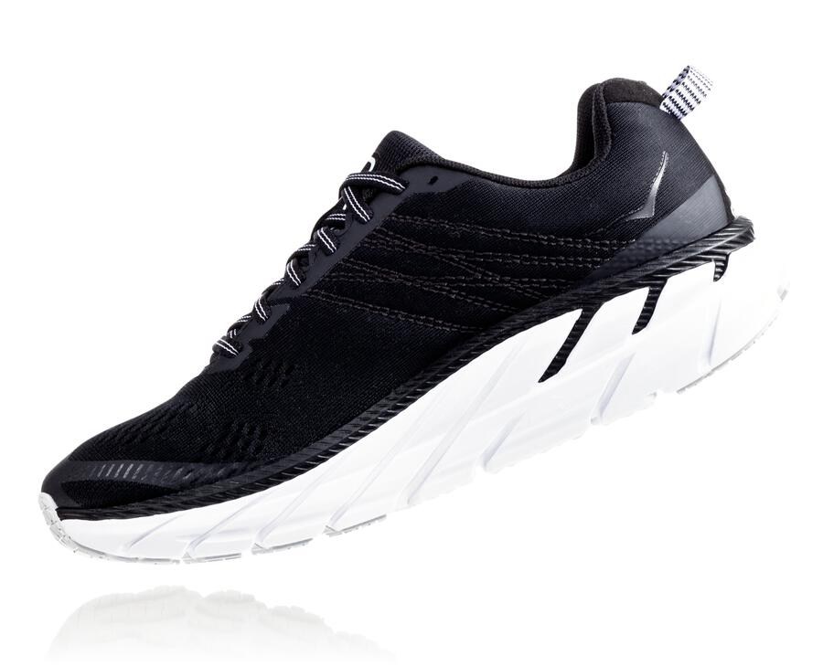 Hoka One One Clifton 6 Promenadskor Dam - Svarta/Vita - BEXAH-9142